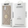 DKNY DKHCP15MPQDSLE iPhone 15 Plus 6.7  beżowy/beige Quilted Stack Logo